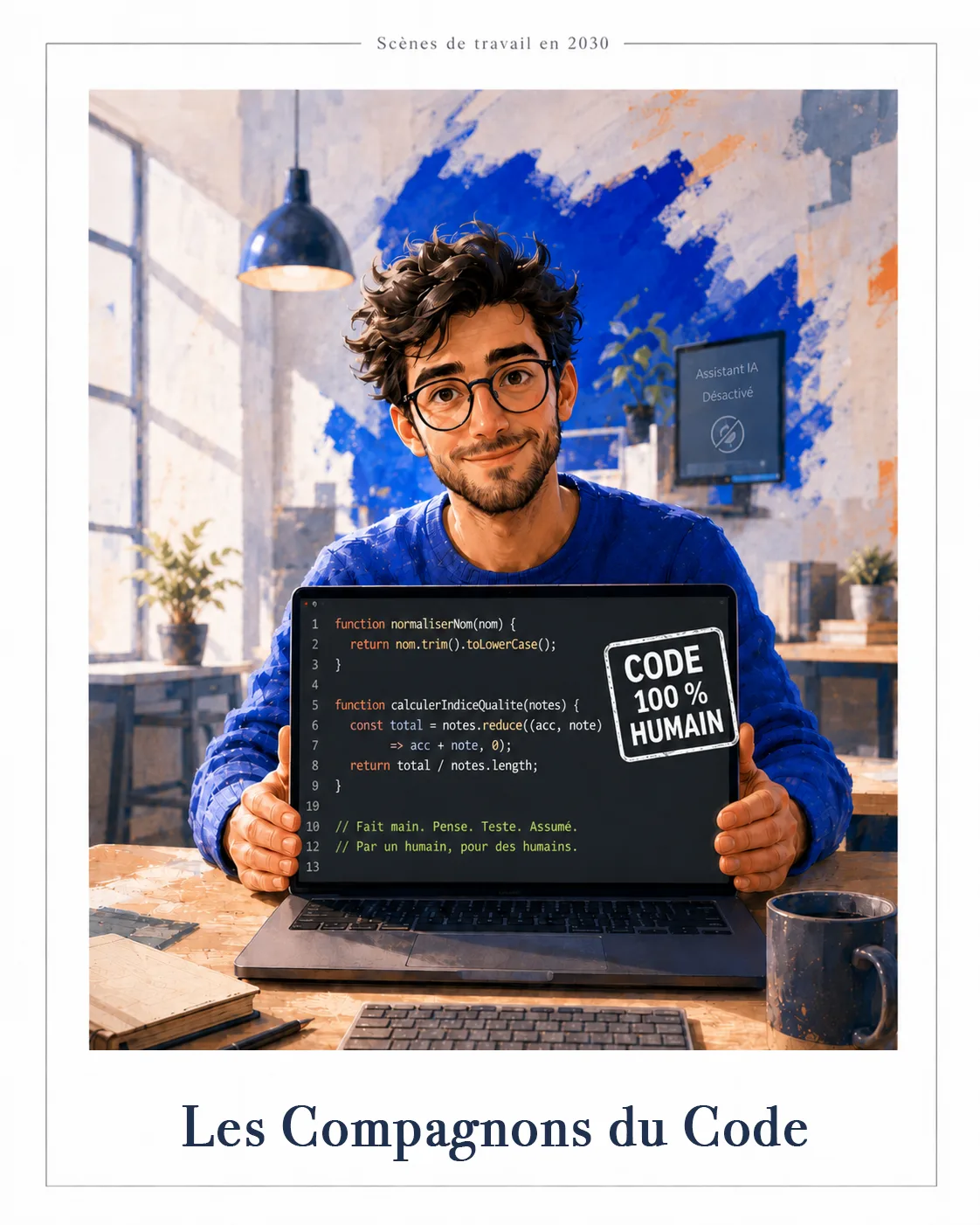 Les compagnons du code · Scènes de travail en 2030