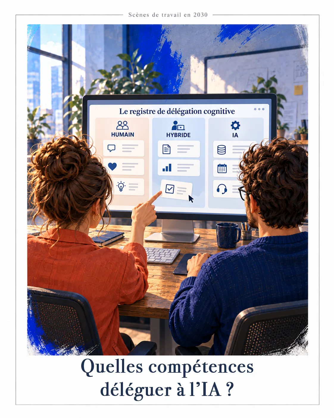 Quelles compétences déléguer à l'IA ? · Scènes de travail en 2030